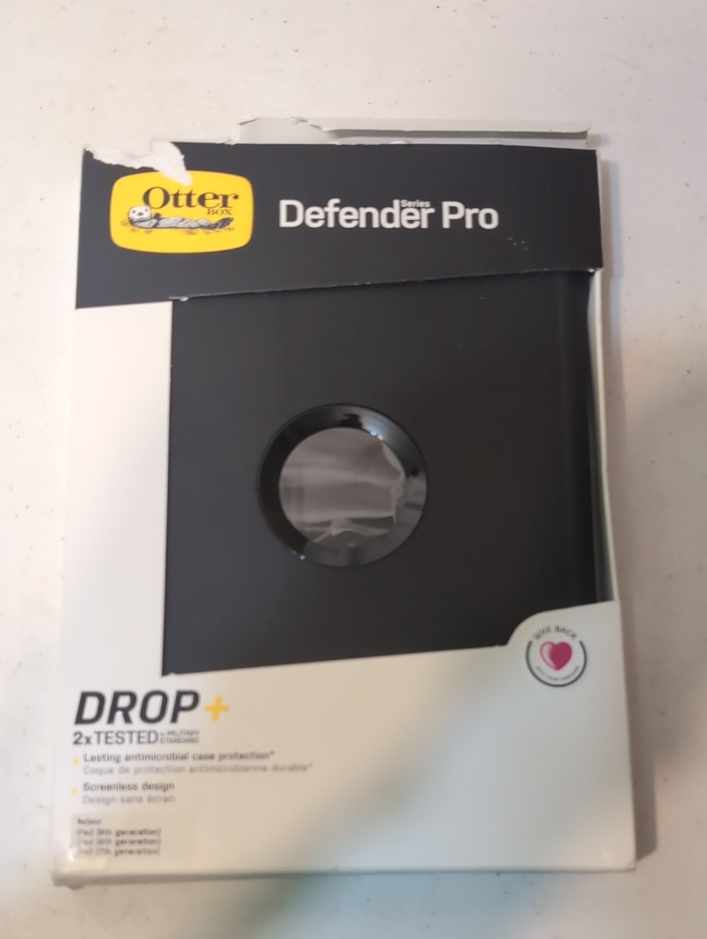 OtterBox Defender Pro Black Ipad  Case with Circular Camera Cutout